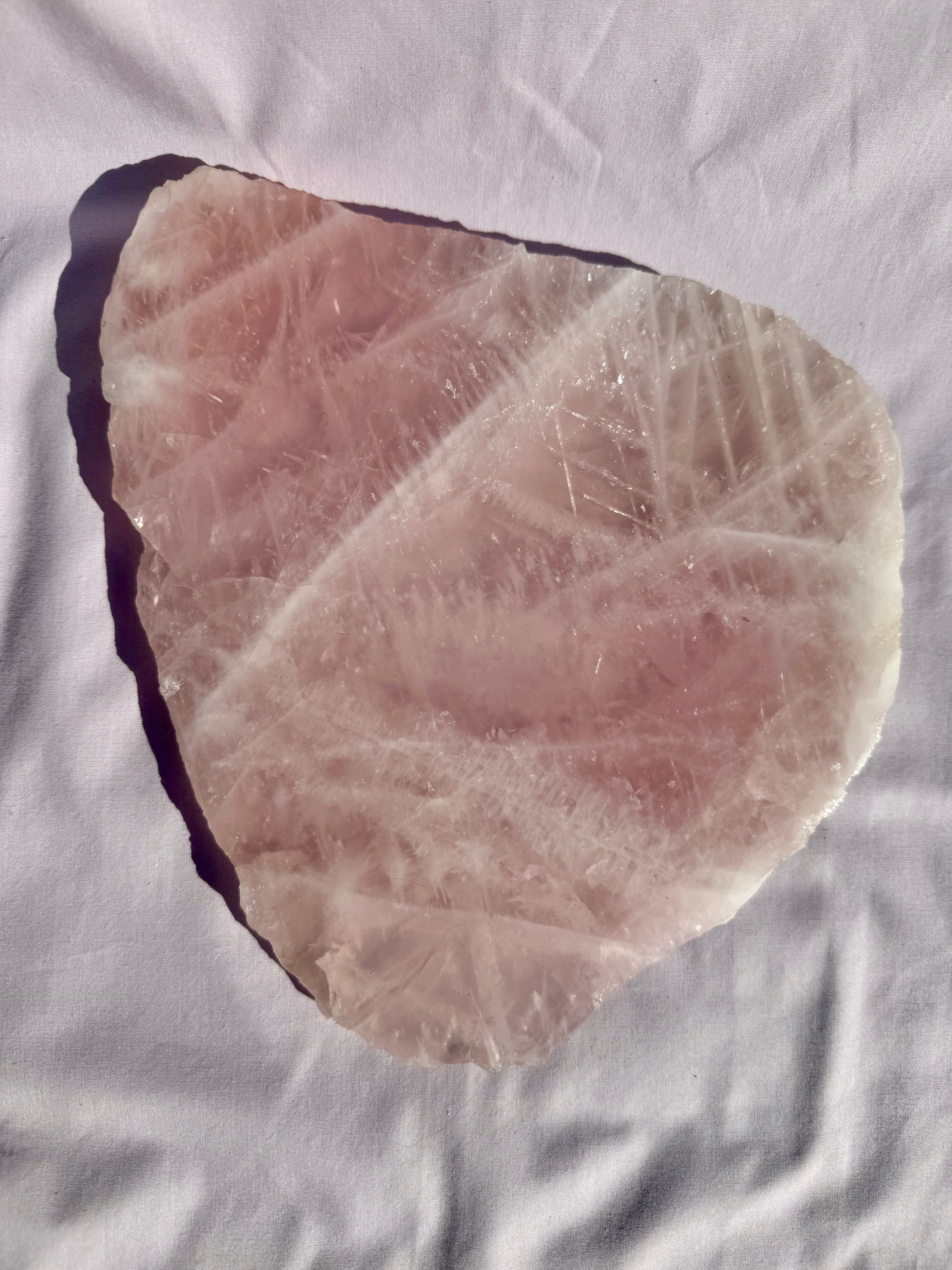 Large Rose Quartz Slab