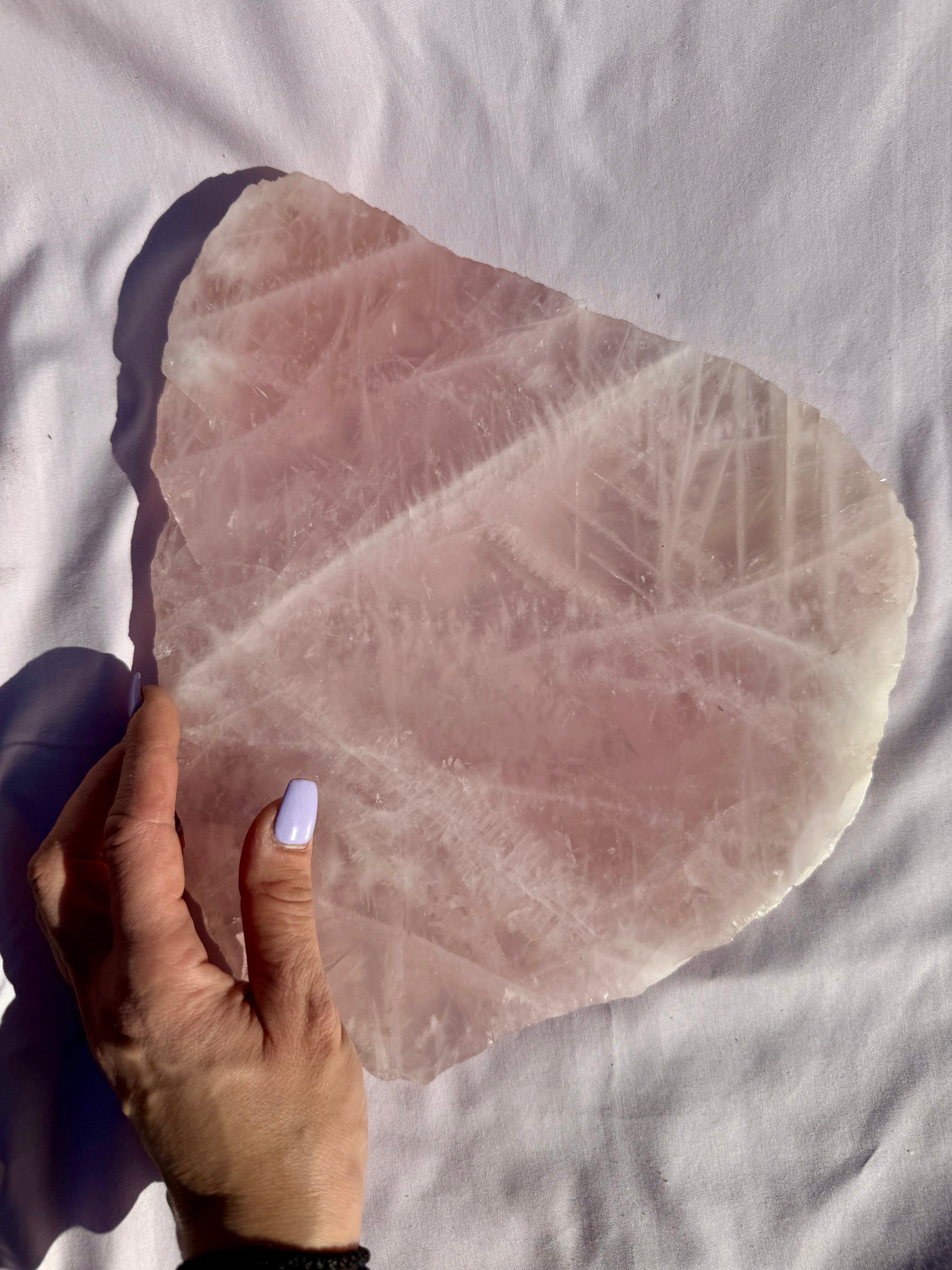 Large Rose Quartz Slab