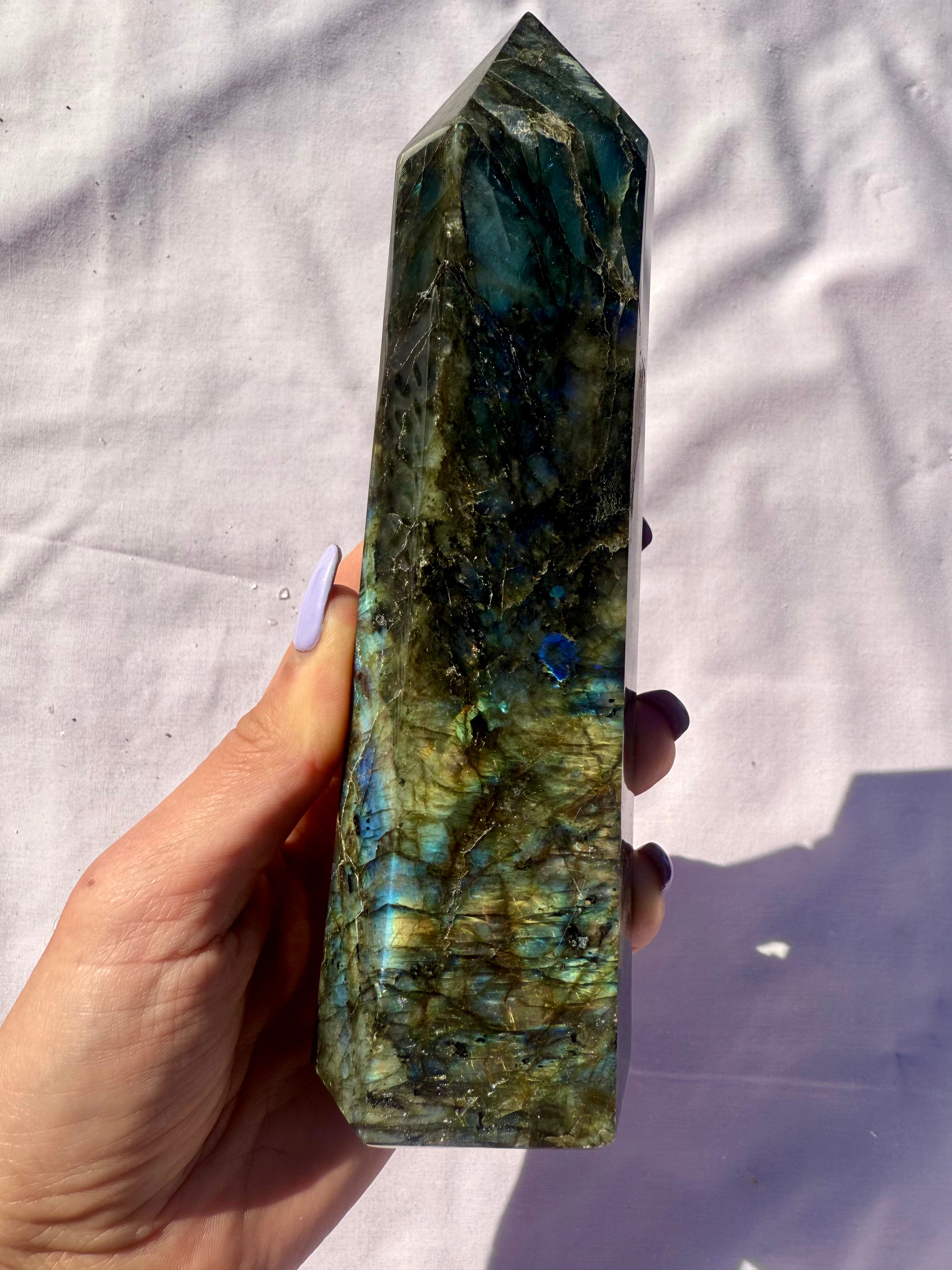 Large Labradorite Tower 01