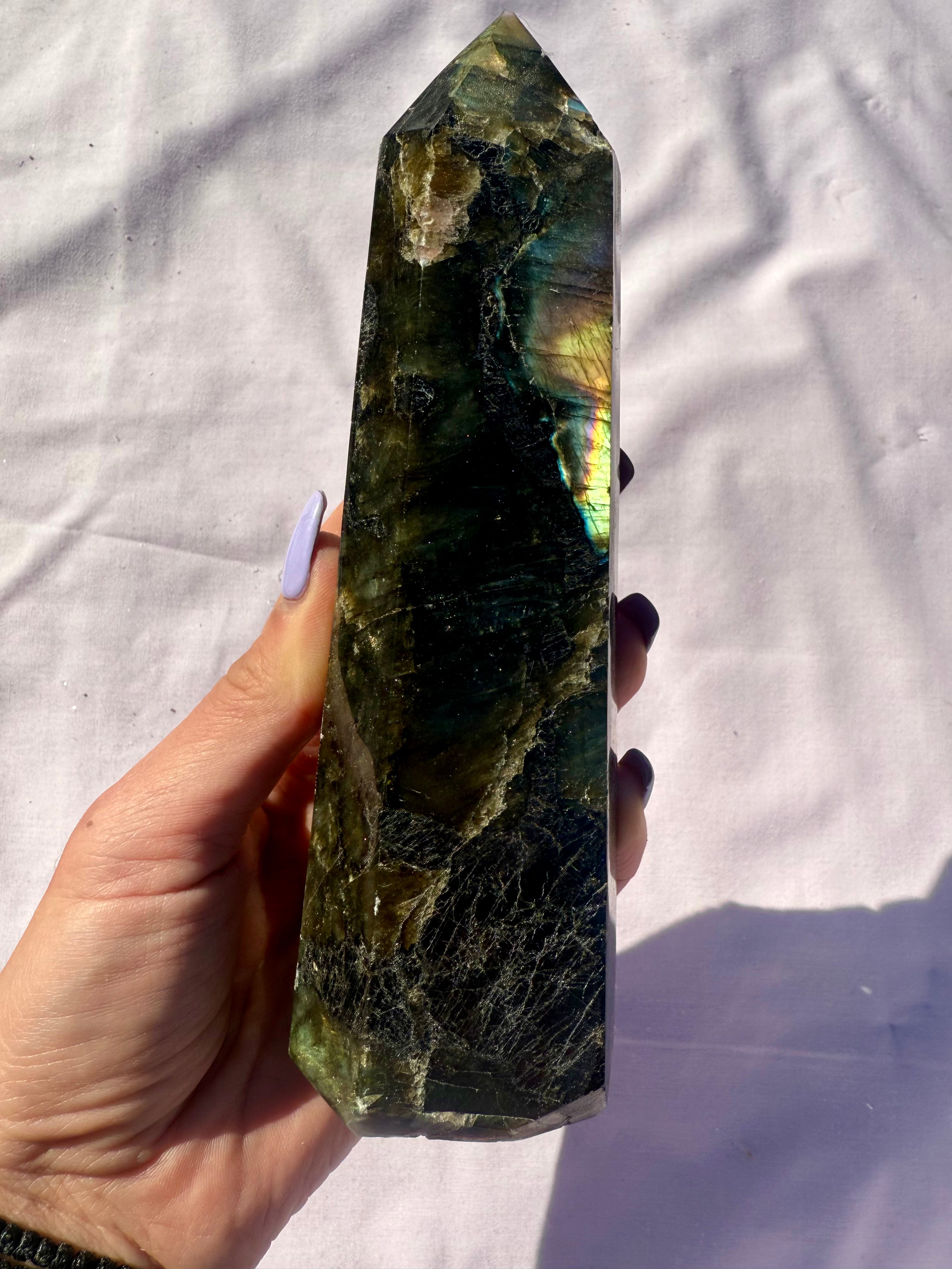 Large Labradorite Tower 02