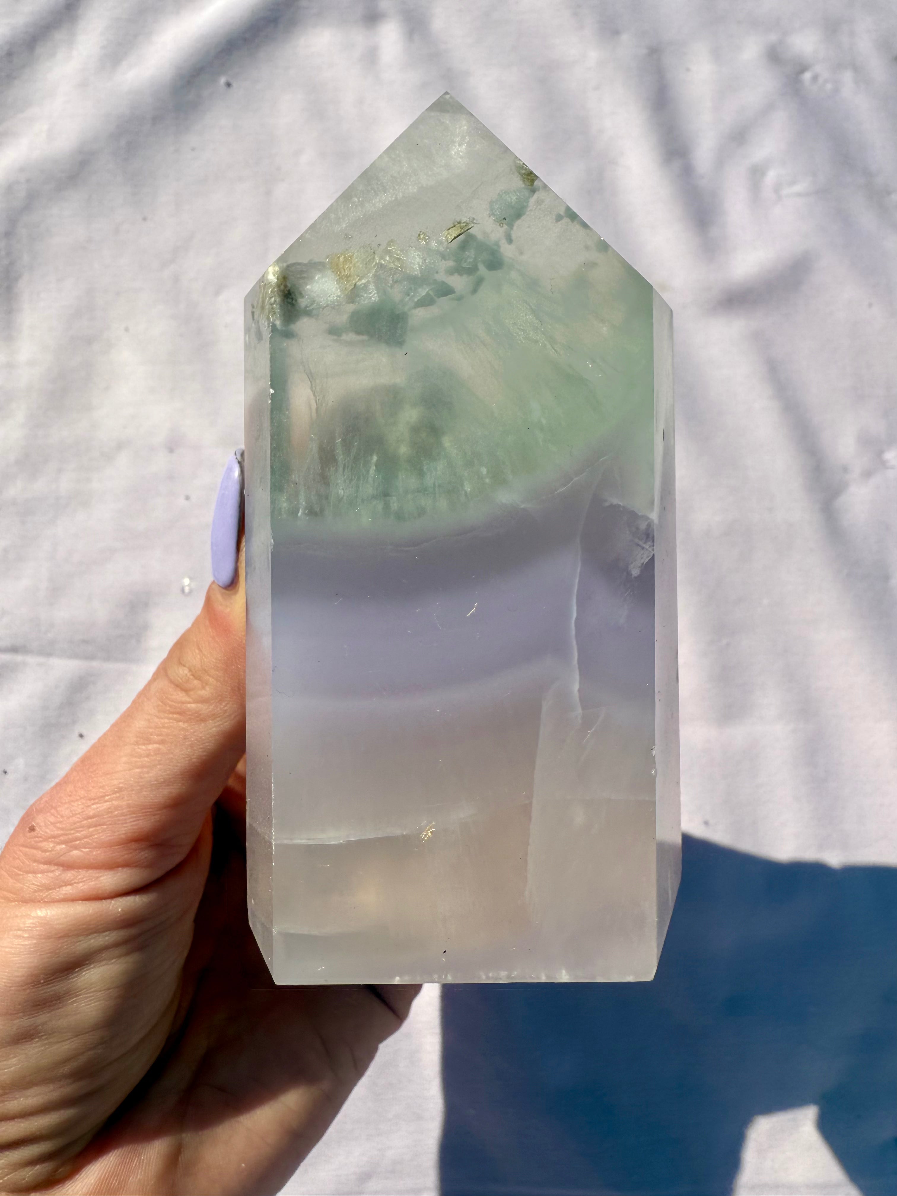 Lavender Fluorite Tower 002