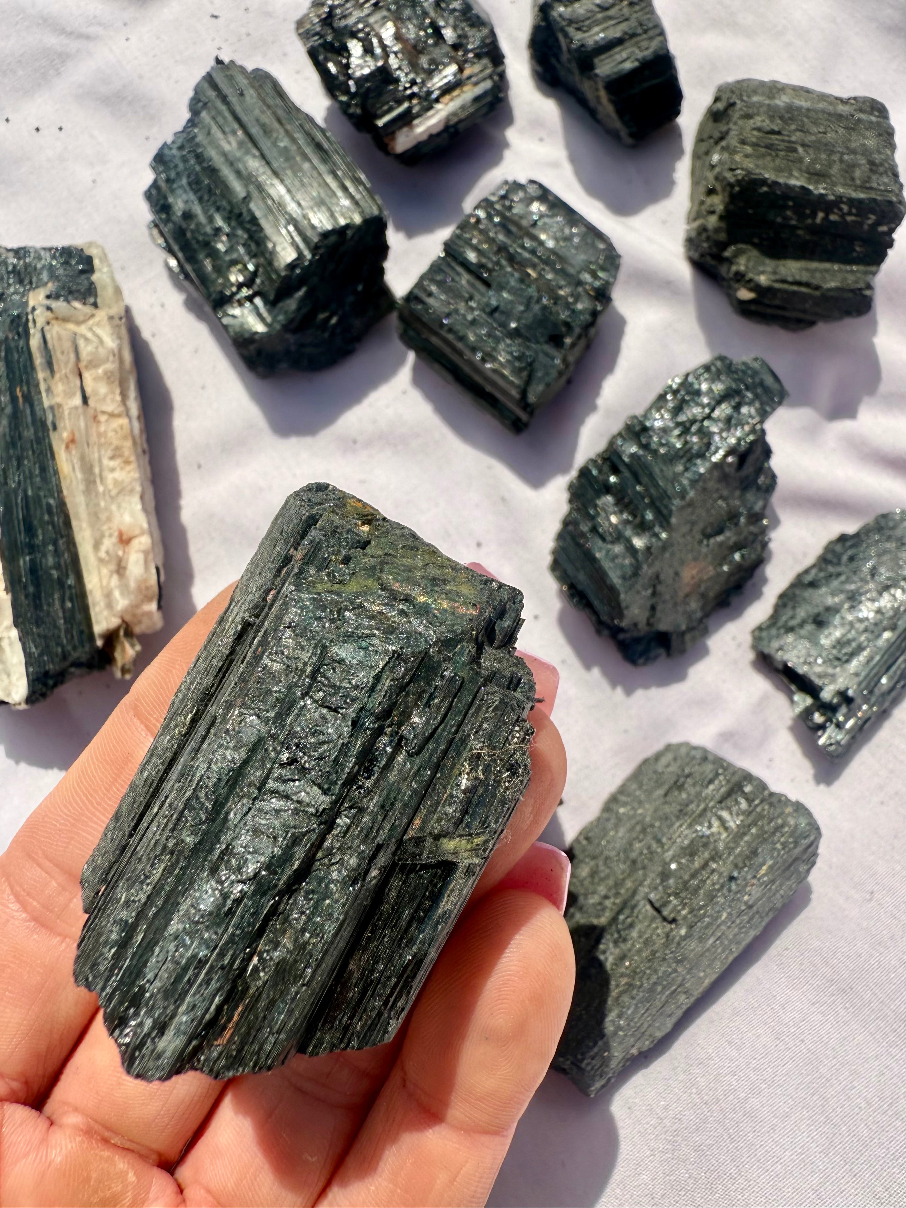 Medium Black Tourmaline Raw Chunk