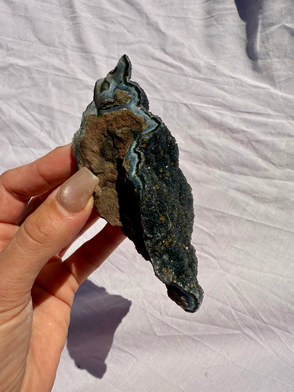 Black Amethyst Cluster