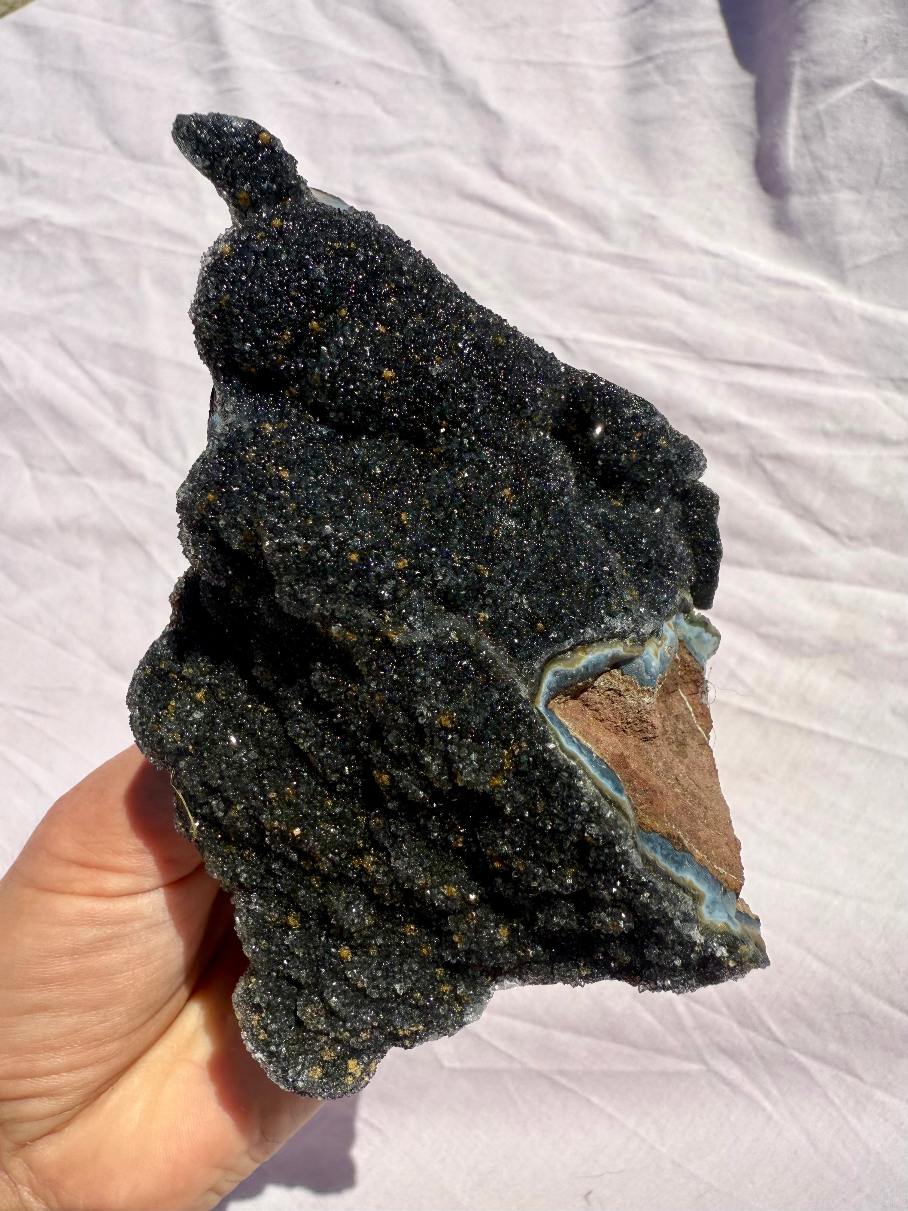 Black Amethyst Cluster